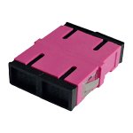 Adapter SC/UPC, MM OM4, DUPLEX (violet adapter) bez uszu