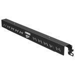 StalFlex P-RLF19-1U-B Panel LED Professional do szaf Rack 19", 1U, czarny