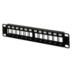 Patch panel modularny 10" 12 portów, niewyposażony (PK038)