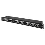 Patch panel STP 19" kat.5e, 24 porty z listwą (PK006)