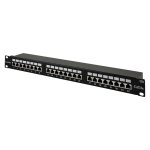 Patch panel UTP 19" kat.5e, 48 portów z listwą (PK033)