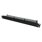 Patch panel UTP 19" kat.5e, 48 portów z listwą (PK033)