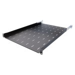 StalFlex E-RSA19-1U-750B Półka do szafy RACK 19", z otworami, 750 mm, 1U, regulowana, czarna