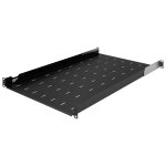 StalFlex S-RSA19-1U-750B Półka do szafy Standard 19" z otworami, 750 mm, 1U, regulowana, czarna