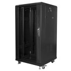 Lanberg FF01-6622-12B Szafa stojąca instalacyjna 19" 22U, 600x600mm, czarna