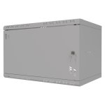 StalFlex S-RC19-6U-350MG Szafa wisząca Standard 19" 6U, 350mm, drzwi metalowe, szara